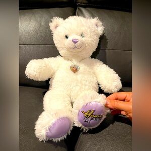 Build A Bear HANNAH MONTANA WHITE TEDDY BEAR 17" Plush